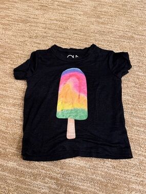 Kids Chaser Black T-Shirt with Colorful Popsicle Graphic